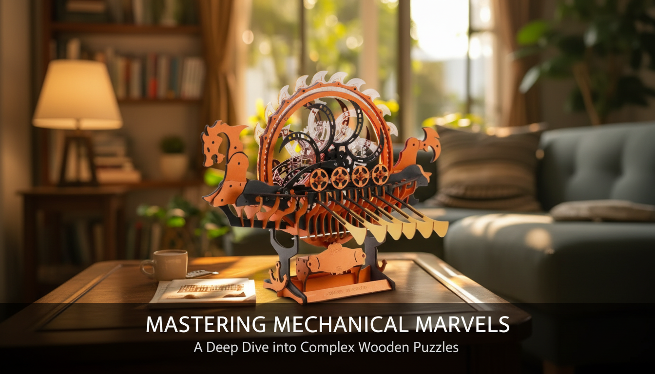 Build a Viking Dragon Ship: 229-Piece Wooden Gear Kit